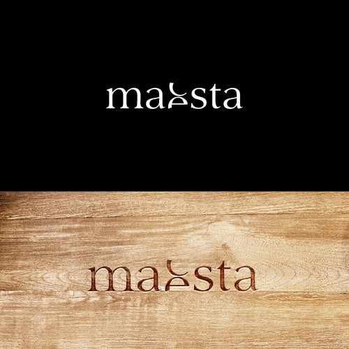 Majestic logo with the title 'modern yet classic logo for a furniture brand'