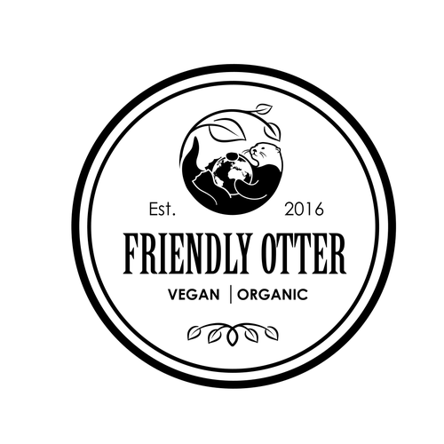 Otter logo with the title 'logo for Friendly Otter'