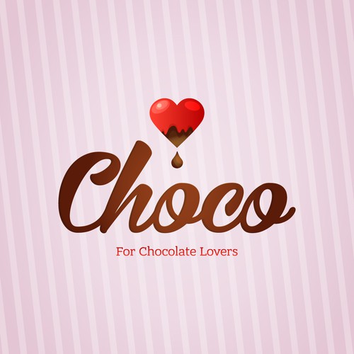 Chocolate brand with the title 'create a sweet and attractive image for Chocolate lovers!'