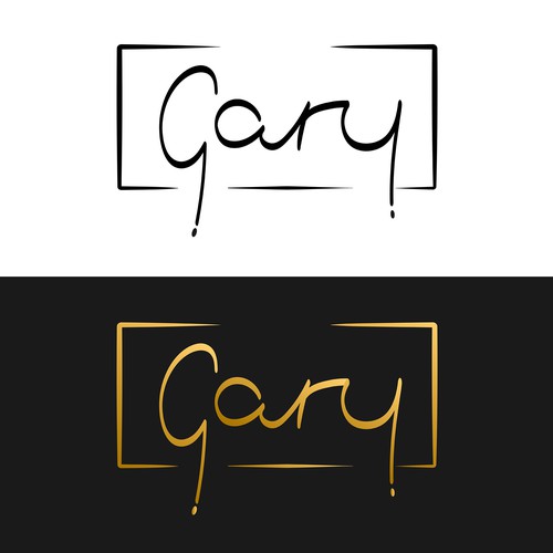 Handwritten brand with the title 'Hand-written logo concept'
