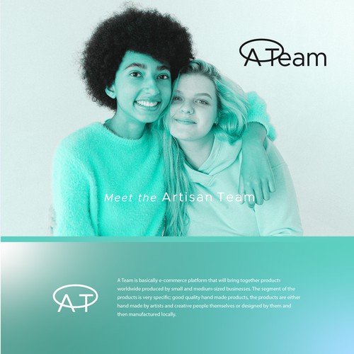 Ecommerce brand with the title 'Logo, brand identity for a worldwide e-commerce platform'