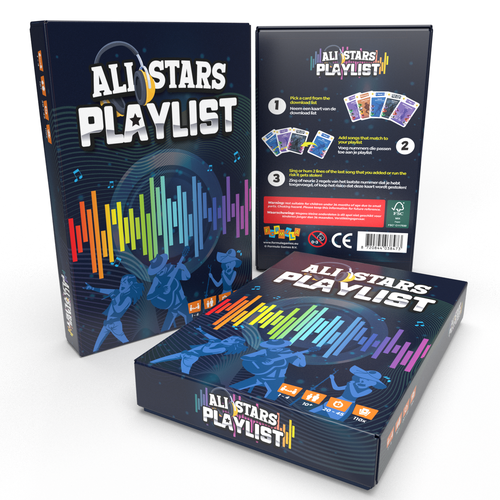 Board game design with the title 'RE DESIGN BOX BOARD GAME'