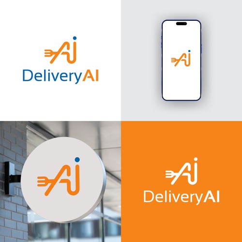 Drink brand with the title 'Delivery AI Logo'