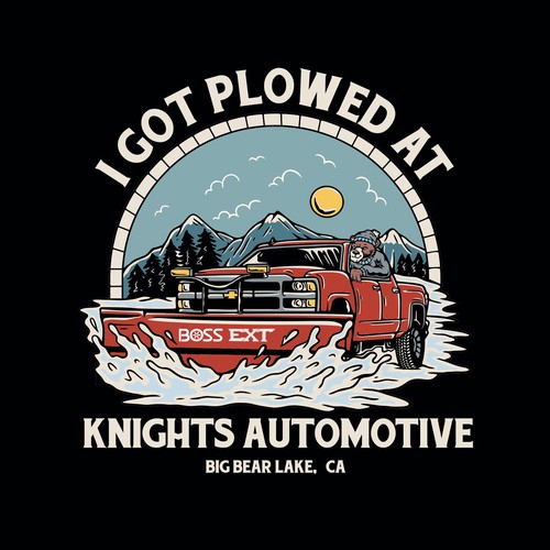 Bear illustration with the title 'knight's bear head racing logo'