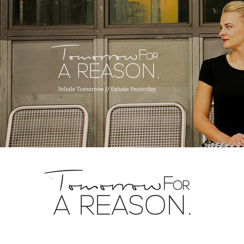 Writing logo with the title 'Minimalistic blog logo'