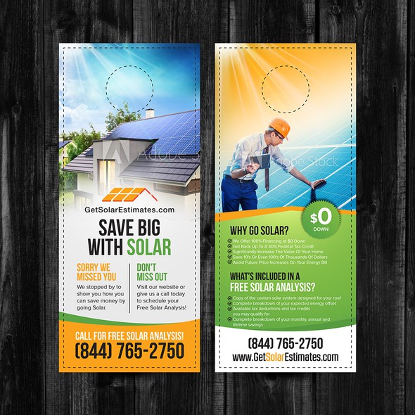 Door hanger design with the title 'Door Hanger '