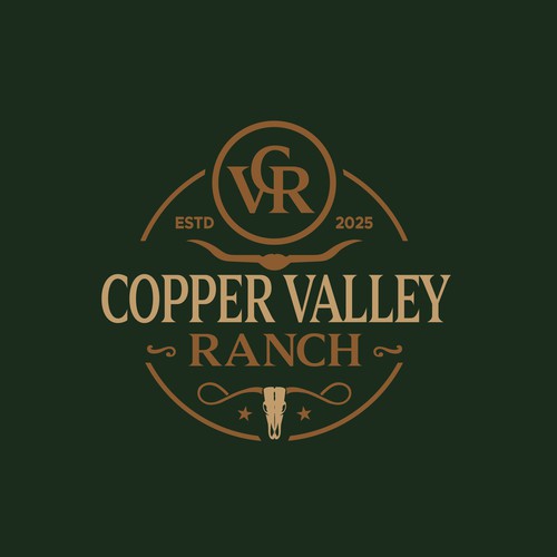 Agriculture brand with the title 'Copper Vallay Ranch'