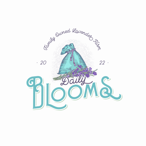 Lavender design with the title 'Daily Blooms'