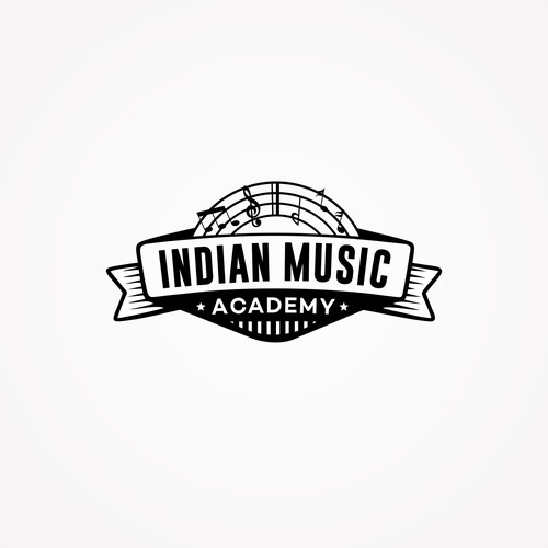 Indian logo with the title 'Create an artistic logo for a music school!'