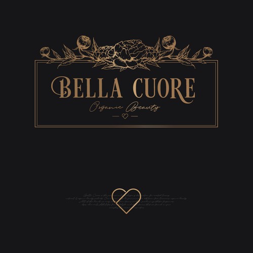 Pencil logo with the title 'Logo concept for organic cosmetic retail'