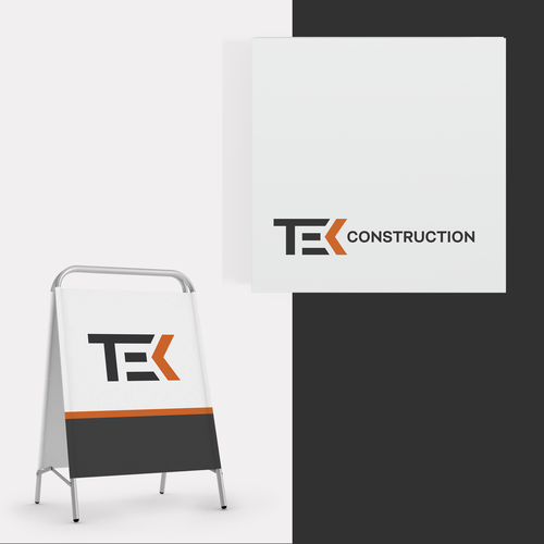 Builder logo with the title 'TEK construction'