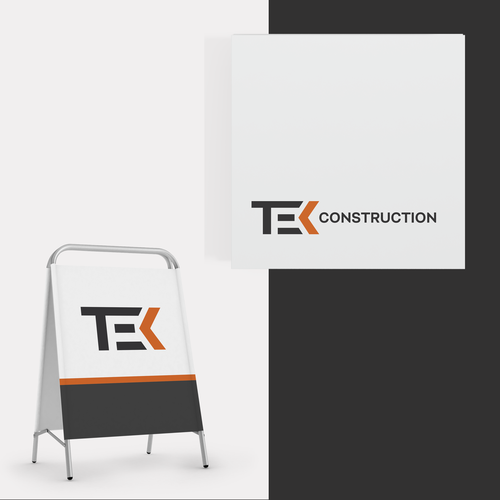 Architecture design with the title 'TEK construction'