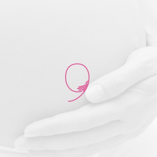 Mom design with the title 'Logo for pregnancy products "My 9"'