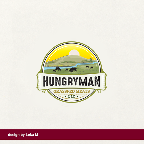 Ranch logo with the title 'HUNGRYMAN'