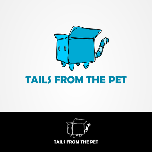 Pet care logo with the title 'tails from the pet needs a new logo'