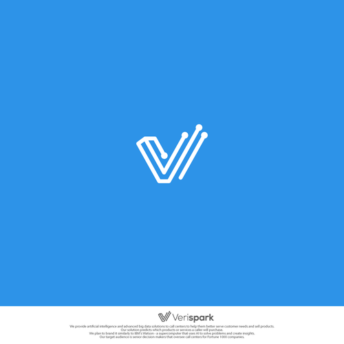 White brand with the title 'logo for Verispark'
