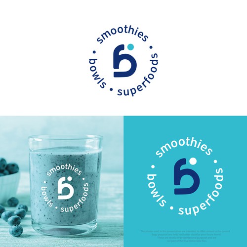 Smoothie logo with the title 'Berry logo'