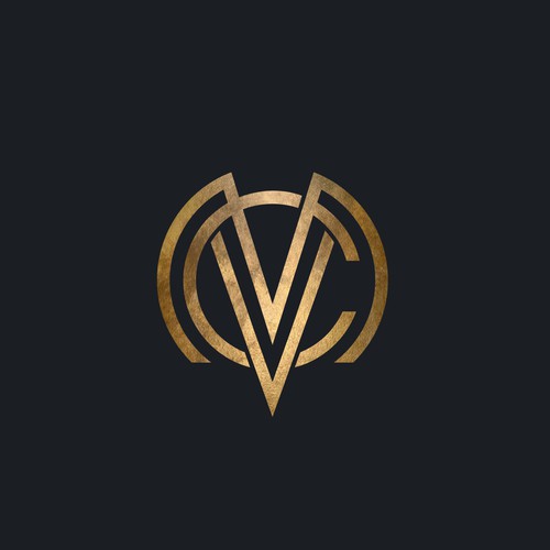 Geometric logo with the title 'Bold geometric MVC monogram for 'Men's Vitality Clinic''