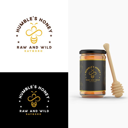 Jar logo with the title 'Humble's honey'
