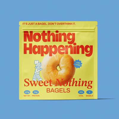 Nothing Happening: Standout packaging for high protein bagels 🥯
