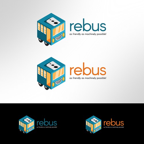 Bus logo with the title 'Winning Entry_Rebus'