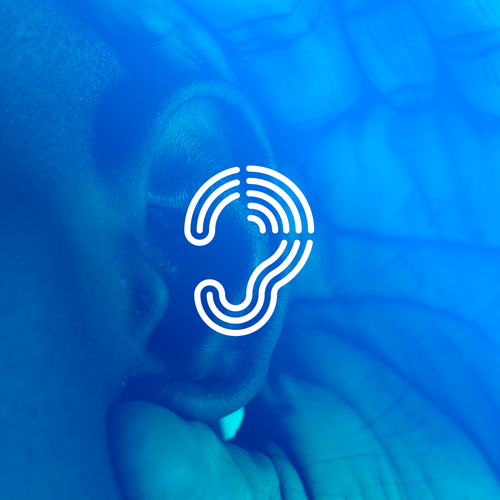 Pharmaceutical brand with the title 'Geometric Ear Logo for Audiology Clinic'