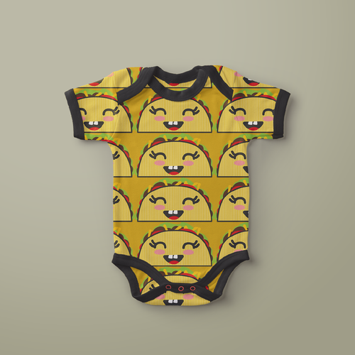 Baby artwork with the title 'SUPER FUN pattern/illustration!!'