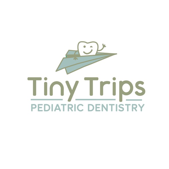 Origami logo with the title 'Tiny Trips , Pediatric Dentistry '