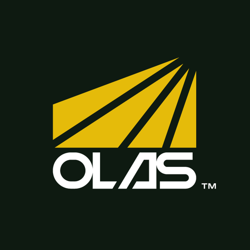 Solar logo with the title 'Olas Roofing and Solar'