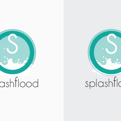 Sky blue logo with the title 'Splash app logo for Entertainment & The Arts Co. '