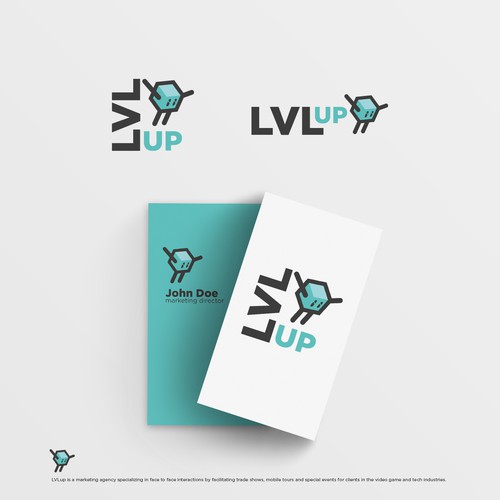 Kawaii logo with the title 'LVLUP'