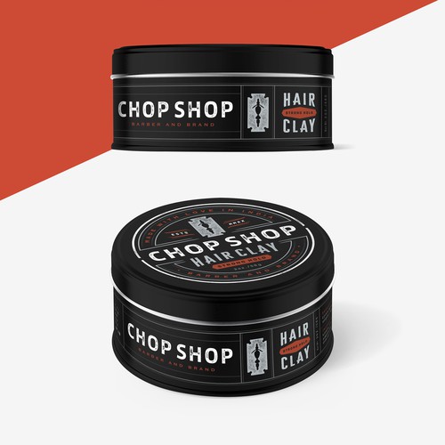 Barber design with the title 'Chop Shop'