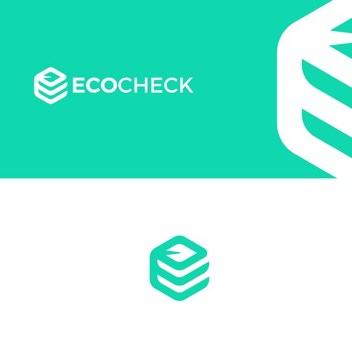 Packaging logo with the title 'Leaf Box and Letter E Box Logo (for sale)'