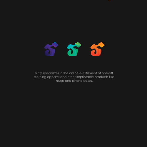 Colorful logo with the title 'Shirtly'