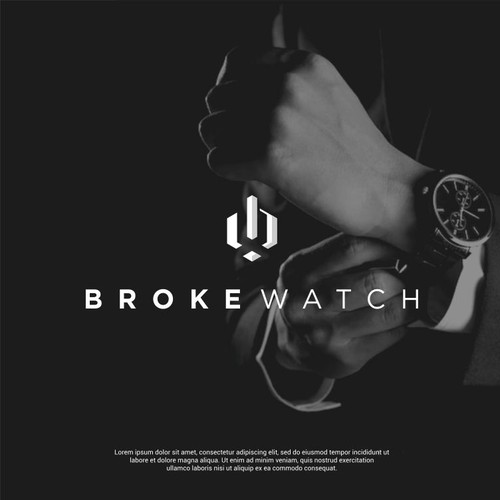 Watch design with the title 'BROKE WATCH'