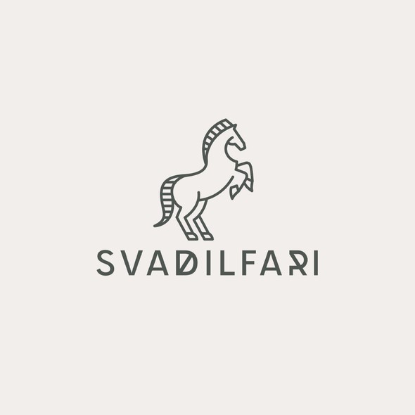 Mythology design with the title 'Logo design for SVADILFARI'