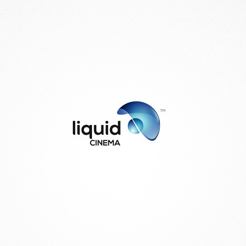 Aqua design with the title 'Branded Liquid Cinema™'