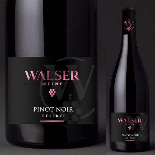 Wine label with the title 'New labels for our wines!'