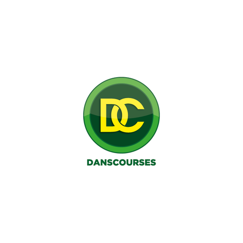 绿色和黄色标志的标题“Danscourses”