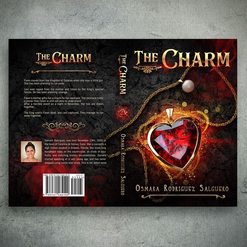 3D book cover with the title 'The Charm Book Cover'