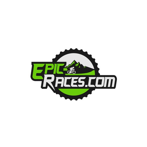 Biker logo with the title 'EPIC design for Epic Racing'