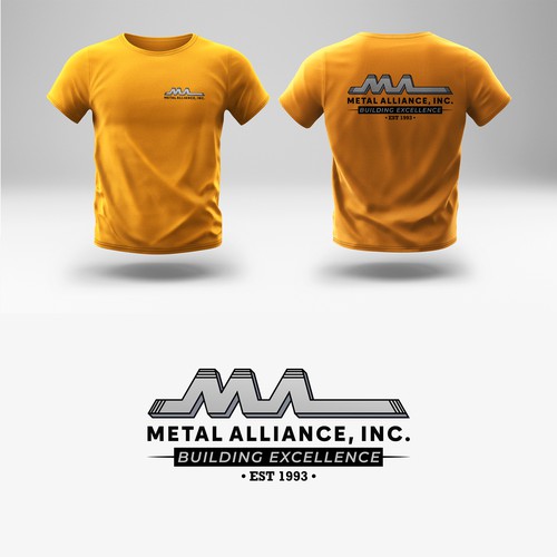 Construction t-shirt with the title 'T-shirt design for high quality construction company'