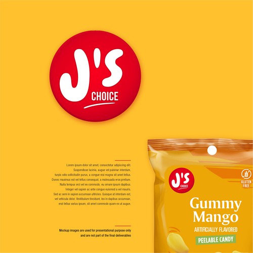 Grocery logo with the title 'Simple Logo for a gourmet food brand'