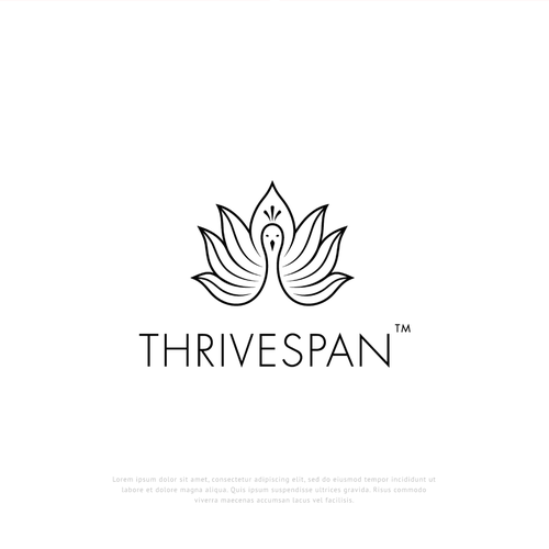 Peacock design with the title 'Thrivespan'