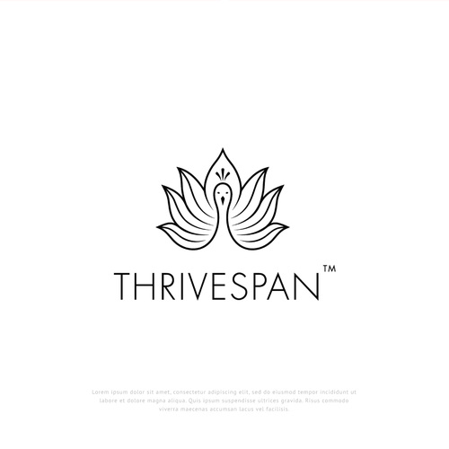 Peacock logo with the title 'Thrivespan'