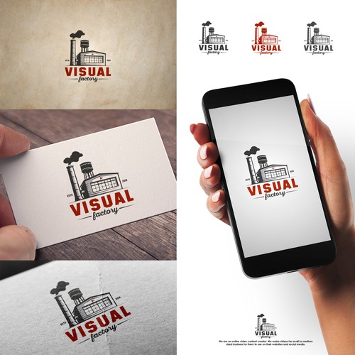 Factory design with the title 'Logo for video marketing firm'