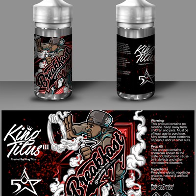 Eliquid label for King Titus