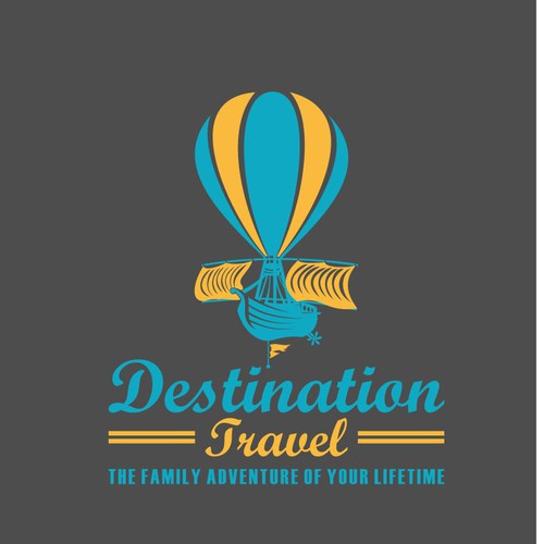 Adventure logo with the title 'Destination Travel logo'