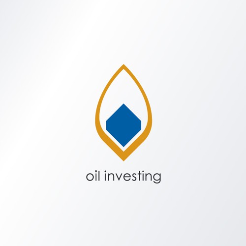 Two-color logo with the title 'Logo for 'Oil Investing''