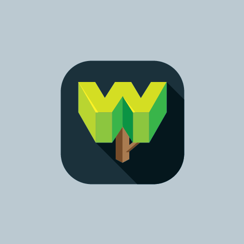 W design with the title 'Wallpaper Tree'